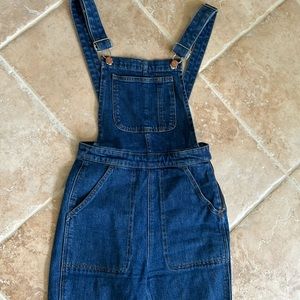 Madewell Flea Market Overalls Flare Blue Denim